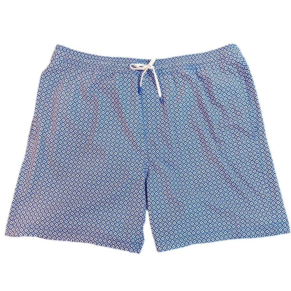 Elysian Men’s Swim Trunks XXL Blue and White